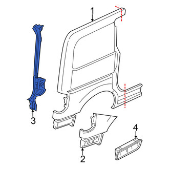 Nissan OE - Left Body D-Pillar