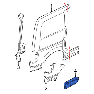 Nissan OE - Quarter Panel Vent