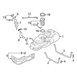 Nissan OE - Upper Fuel Filler Hose Clamp