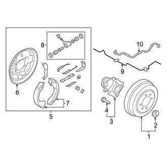 Nissan OE - Rear Suspension - Brake Components