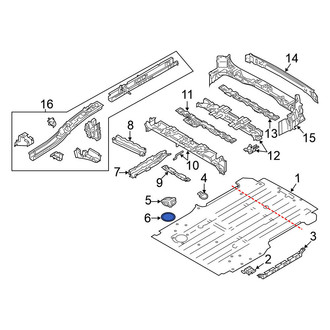Nissan OE - Trunk Floor Access Cover Seal