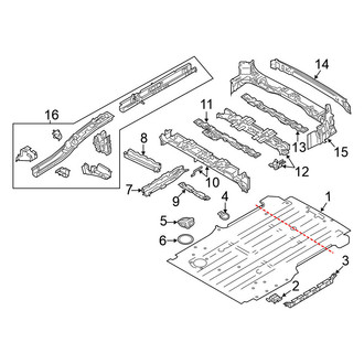 Nissan OE - Rear Body & Floor - Floor & Rails