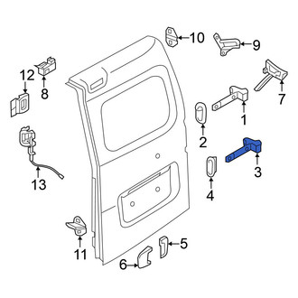 Nissan OE - Rear Left Lower Door Hinge