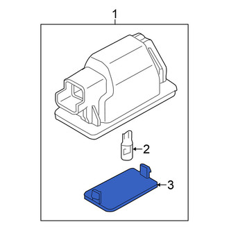 Nissan OE - Rear License Plate Light Lens