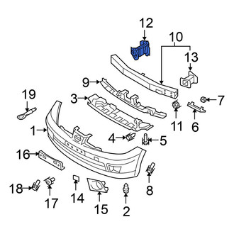 Nissan OE - Front Right Bumper Cover Bracket