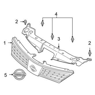 Nissan OE - Grille & Components (1.8 S / 1.8 SL)