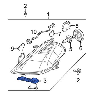 Nissan OE - Right Headlight Fastener Clip