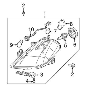 Nissan OE - Front Lamps - Headlamp Components (Hatchback)
