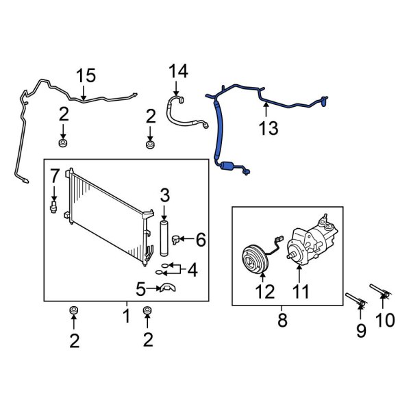 A/C Refrigerant Suction Hose