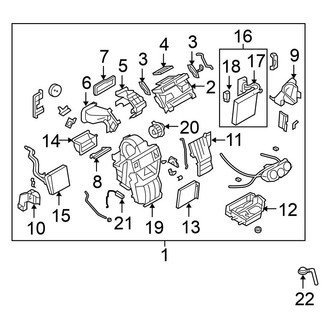 Nissan OE - Air Conditioner & Heater - Evaporator Components