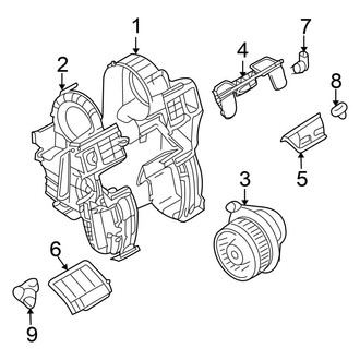 Nissan OE - Air Conditioner & Heater - Blower Motor & Fan (Hatchback)