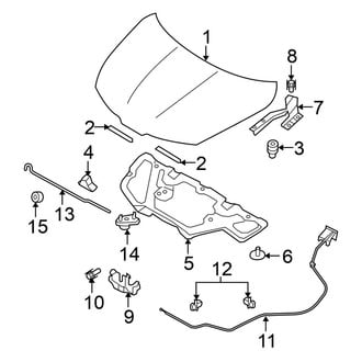 Nissan OE - Hood & Components (Hatchback)