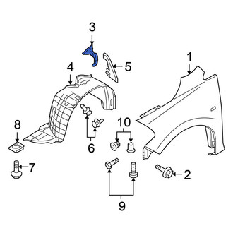 Nissan OE - Left Fender Seal