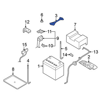 Nissan OE - Battery Hold Down
