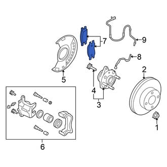 Nissan OE - Front Disc Brake Pad Set