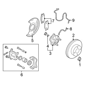 Nissan OE - Front Suspension - Brake Components
