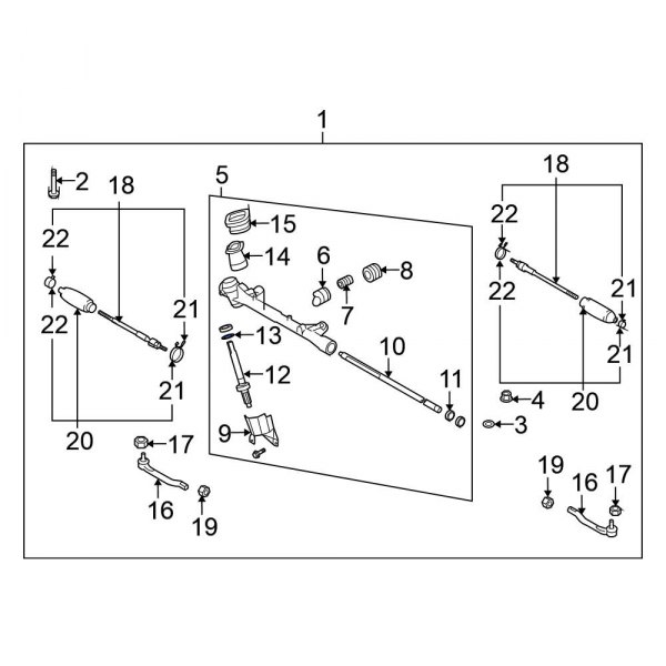 Rack And Pinion Steering Pinion Shaft Snap Ring