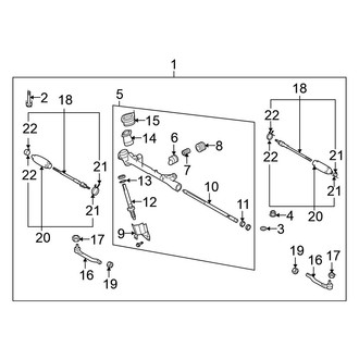 Nissan OE - Steering Gear & Linkage (1.8L)