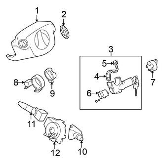 Nissan OE - Steering Column - Shroud, Switches & Levers