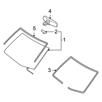 Nissan OE - Windshield - Glass (Hatchback)