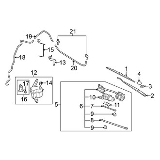 Nissan OE - Windshield - Wiper & Washer Components (S / SL)