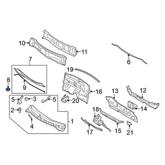 Nissan OE - Cowl Cover Clip