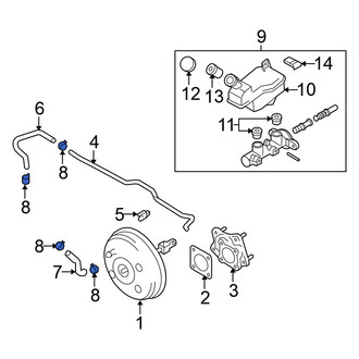 Nissan OE - Power Brake Booster Vacuum Hose Clamp