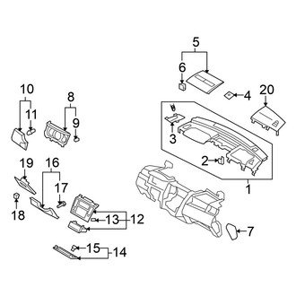 Nissan OE - Instrument Panel Components