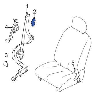 Nissan OE - Front Upper Seat Belt Anchor Plate Cover