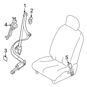 Nissan OE - Restraint Systems - Front Seat Belts