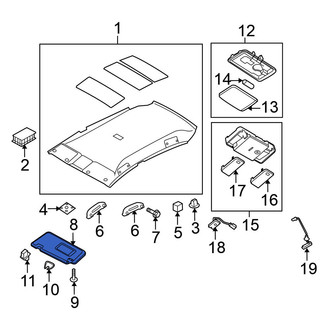 Nissan OE - Left Sun Visor
