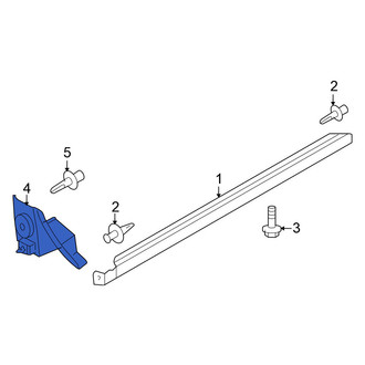 Nissan OE - Left Rocker Panel Molding Extension
