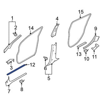 Nissan OE - Front Liftgate Trim Scuff Plate
