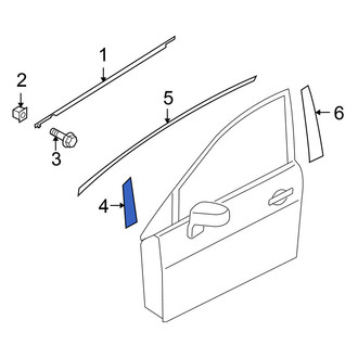 Nissan OE - Front Left Black Out Tape