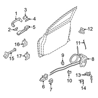 Nissan OE - Front Door - Lock & Hardware (Hatchback)