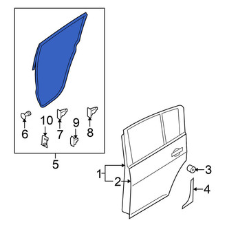 Nissan OE - Rear Left Door Seal