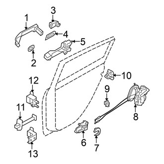 Nissan OE - Rear Door - Lock & Hardware