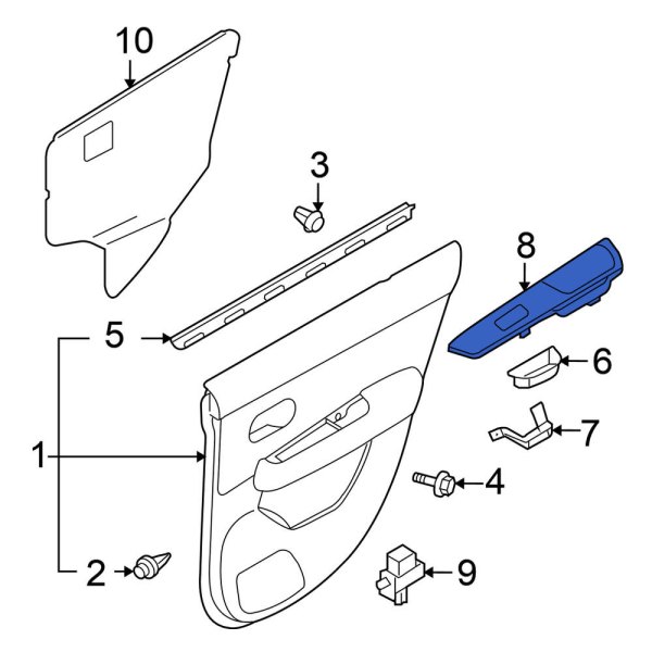 Door Window Switch Bezel