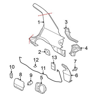 Nissan OE - Quarter Panel & Components (Sedan)
