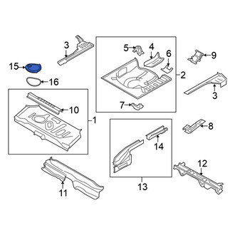 Nissan OE - Rear Trunk Floor Access Cover