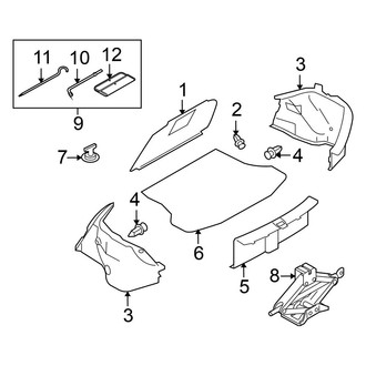 Nissan OE - Rear Body & Floor - Interior Trim (Rear Compartment), (Sedan)
