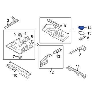 Nissan OE - Rear Trunk Floor Access Cover