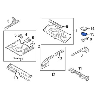 Nissan OE - Trunk Floor Access Cover Seal