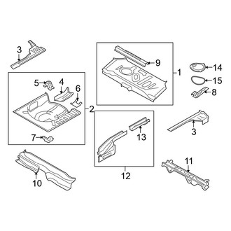 Nissan OE - Rear Body & Floor - Floor & Rails (1.8 S / 1.8 SL)