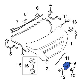 Nissan OE - Rear Deck Lid Latch