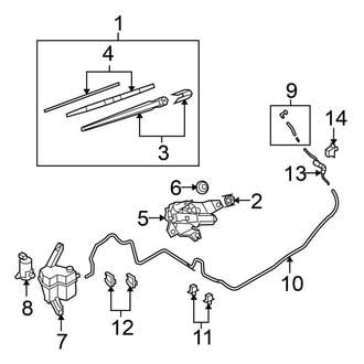 Nissan OE - Lift Gate - Wiper & Washer Components (1.8 S / 1.8 SL)