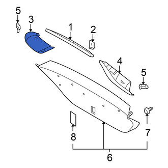 Nissan OE - Rear Right Liftgate Trim