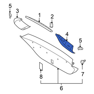 Nissan OE - Rear Left Liftgate Trim