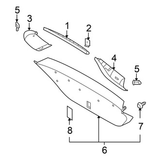 Nissan OE - Lift Gate - Interior Trim (Hatchback)