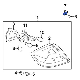 Nissan OE - Back Up Light Clip